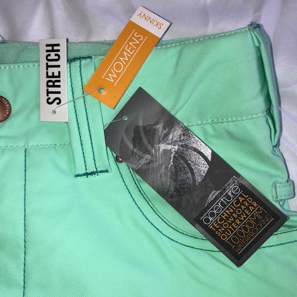 Aperture Kaleidoscope Mint 10K Stretch Snowboard Pants - Picture 5 of 12